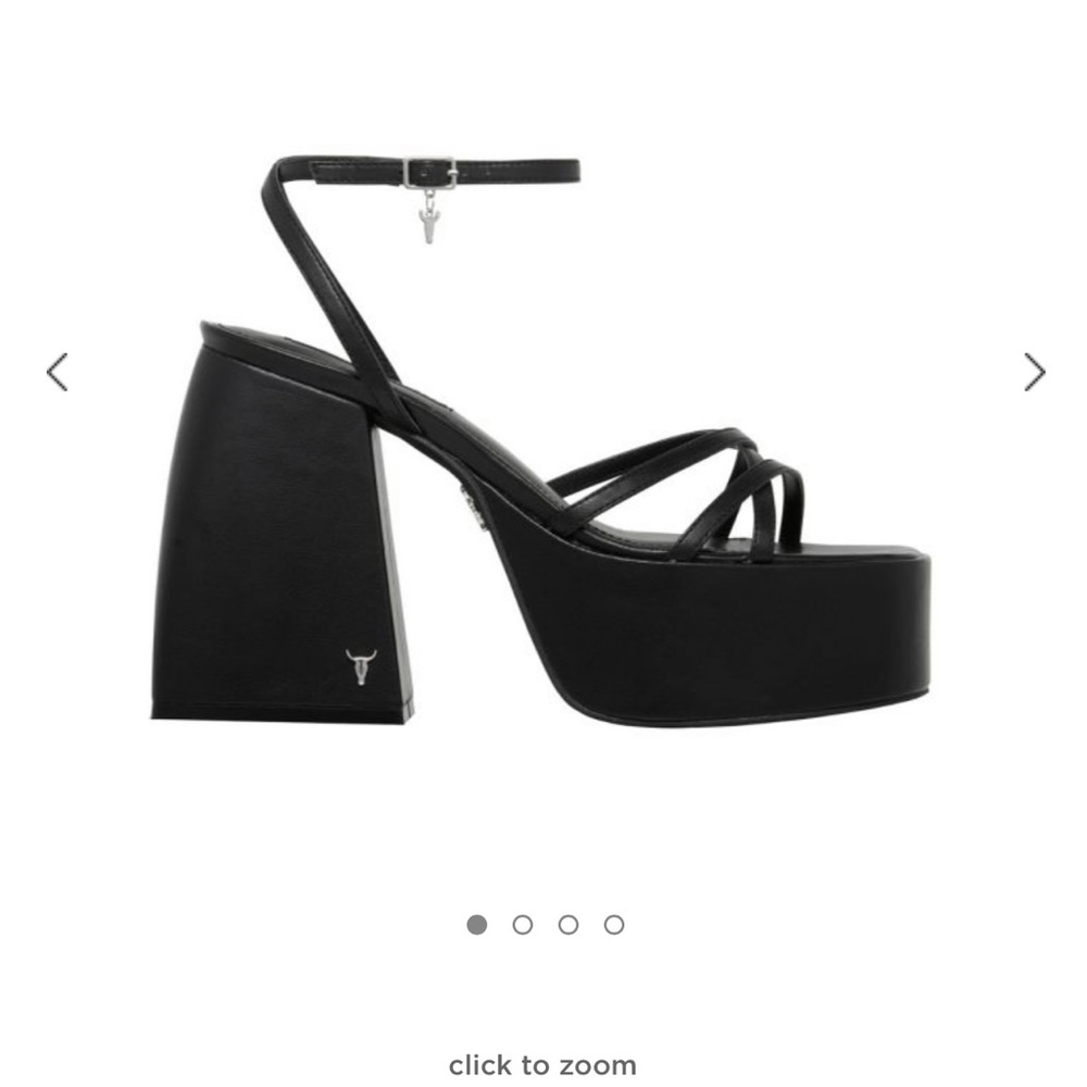 Windsorsmith Heaven Black Leather Heels